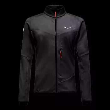 Jachetă fleece damă Salewa Sella Crevasse, Black Out