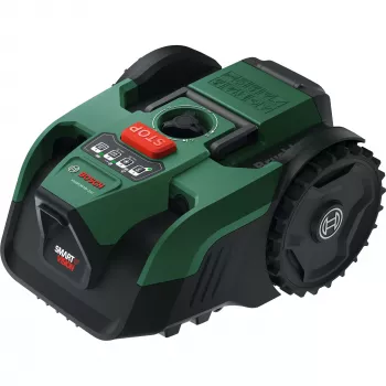 Robot de tuns iarba Bosch VISIMOW18V-200 18V cu acumulator 5.0Ah, lamă de schimb, verde/negru