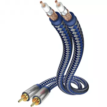 Cablu audio premium in-akustik RCA la RCA, 5,0 m