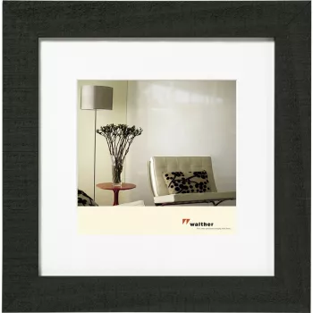 Ramă foto simplă Walther Design HO440B lemn negru 28x28 cm pătrat 445 mm