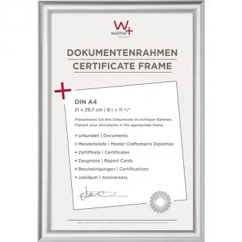 Ramă foto WALTHER Trendstyle KP130S 21x29,7 cm DIN A4 plastic argintiu