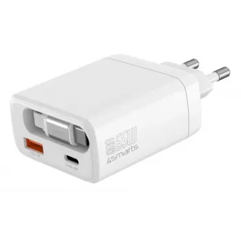 Încărcător de perete 4smarts PDPlug Slim 65W GaN Jojo, alb