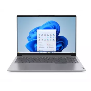 Laptop Lenovo ThinkBook 16 G7, AMD Ryzen 5 7535HS, 16 GB DDR5, 512 GB SSD, 16 inch WUXGA IPS, Windows 11 Pro, Arctic Grey
