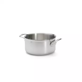 Cratiță cu mâner De Buyer Affinity din oțel inoxidabil cu capac 24 cm