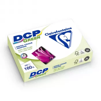 Hârtie reciclată Clairefontaine DCP Green 160 g A4, 250 de coli
