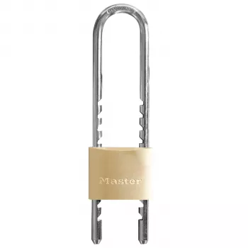 Lacăt cu etrier reglabil Master Lock 1950EURDCC 50 mm, corp din alamă masivă, închidere cu cheie