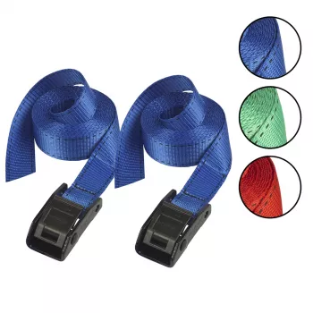 Chingi de fixare Master Lock 3110EURDATCOL 2,5m cu clemă, 150kg, culori asortate, set de 2