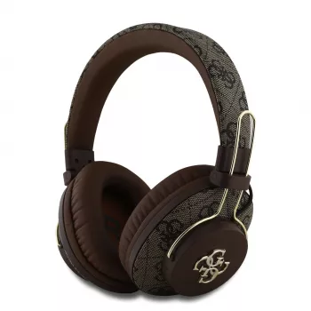 Cască Bluetooth wireless GUESS 4G Metal Logo maro GUBHS72P4FC4MW