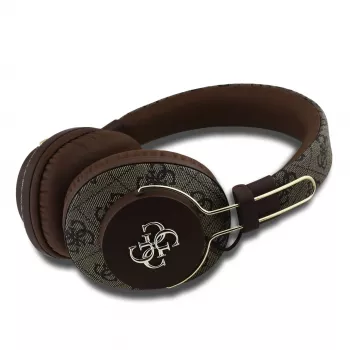 Cască Bluetooth wireless GUESS 4G Metal Logo maro GUBHS72P4FC4MW