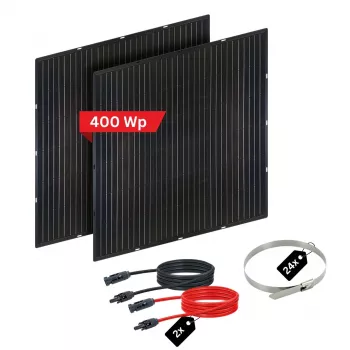 Modul solar Schwaiger Slim 2x, inclusiv cablu de 1,6 m (SOPA5400)