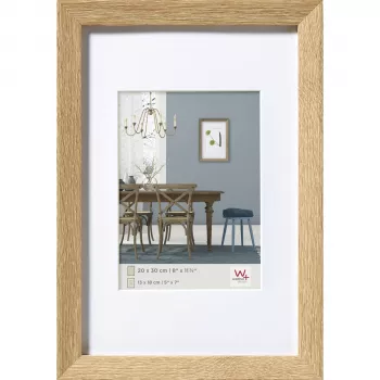 Ramă foto Walther Fiorito stejar deschis 20x30 lemn cu passepartout EF030E