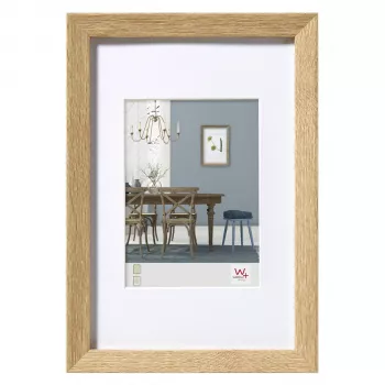 Ramă foto Walther Fiorito stejar deschis 30x40 lemn cu passepartout EF040E