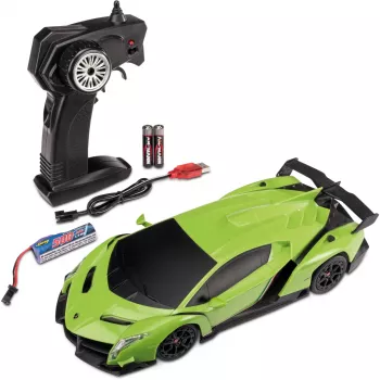 Mașină RC Carson 1:24 Lamborghini Veneno 2.4G 100% RTR verde