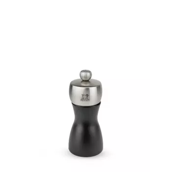 Râșniță de piper Peugeot Fidji lemn de fag negru mat 12 cm