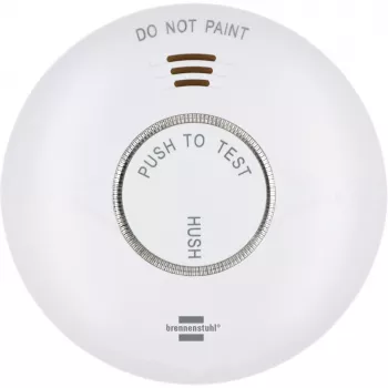 Detector de fum inteligent Brennenstuhl Connect WiFi RM A 3020 cu control prin aplicație, cu baterie, 120 mm x 36 mm, Alb