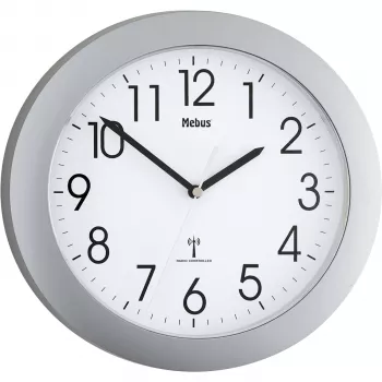 Ceas de perete radiocontrolat Mebus 52451 Alb