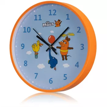 Ceas de perete pentru copii DieMaus Șoarece, Elefant & Rață