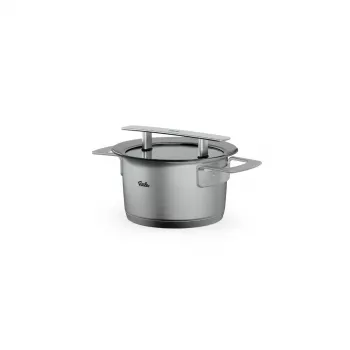 Oală Fissler Phi Collection cu capac din sticlă, 16 cm