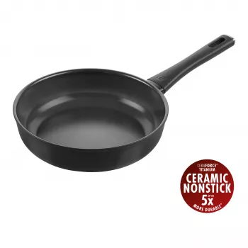 Tigaie Sauté ZWILLING Madura Plus, 24 cm, negru, aluminiu