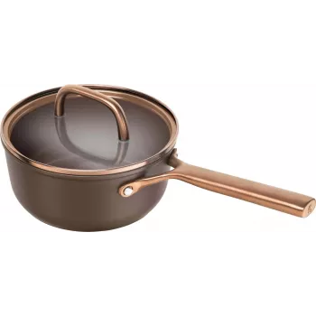 Cratiță cu mâner ZWILLING Milano cu capac din sticlă, 18 cm, maro