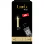 Ghirlandă Krinner Basic Mini 10er Basis Set, Ivory, monocromă, LED cu baterii, IP44, decorațiune de Crăciun