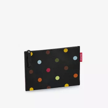 Geantă cosmetică Reisenthel Case 1 Dots, Negru, Multicolor, Poliester, 240 mm x 170 mm