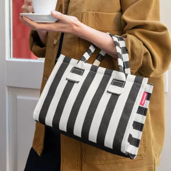 Geantă de cumpărături Reisenthel dailyshopper XS summerstripes black