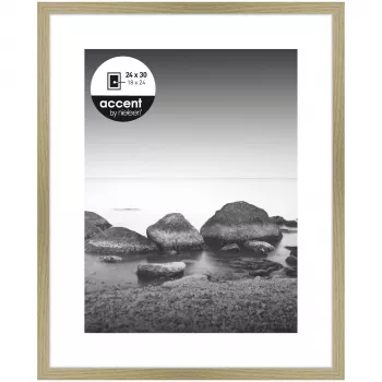 Ramă foto NIELSEN DESIGN Aura stejar 24x30 cm cu paspartu alb