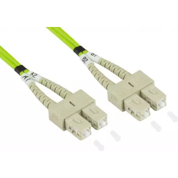 Cablu patch fibră optică GoodConnections LW-802SC5 2 m LSZH OM5 SC/SC Duplex verde