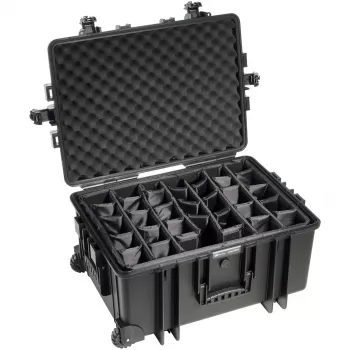 Cutie rigidă B&W Outdoor Case Type 6800 cu sistem de separare, neagră