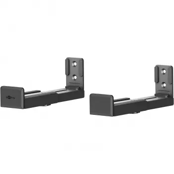 Goobay Basic Universal Soundbar Wall Mount, Black, 15 kg Load Capacity