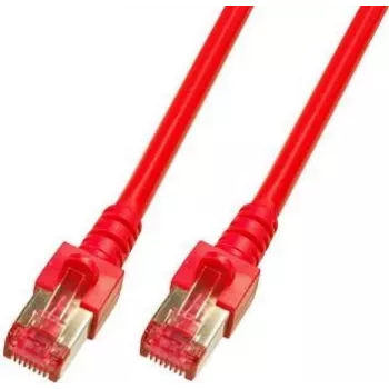 Cablu patch RJ45 EFB Elektronik ECOLAN Cat.6 S/FTP LSZH roșu 0,5m