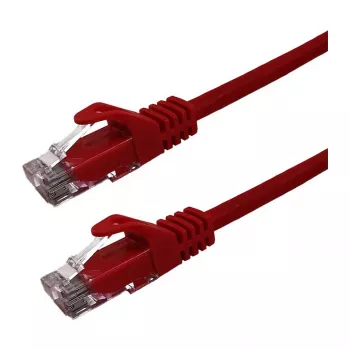 Cablu patch Grafenthal Cat6a U/UTP CU LSZH 0,25m roșu