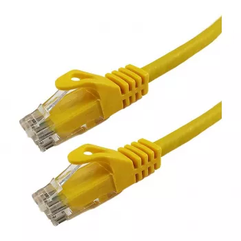 Cablu patch Grafenthal Cat6a U/UTP CU LSZH 0,25m galben