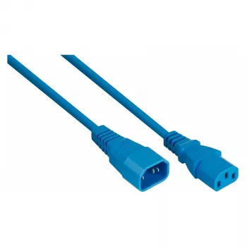 Cablu prelungitor de alimentare KABELMEISTER IEC C14 la C13, albastru, 1,0 m, 1,00 mm², 10 A, 250 V