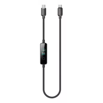 Cablu USB-C la USB-C 4smarts ScreenCord 240W 1,2 m negru
