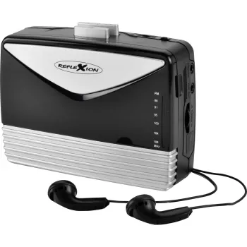 Radio DAB+ & FM REFLEXION WMR01BK cu Bluetooth, USB, AUX, ieșire căști, afișaj LCD, alarmă duală, negru