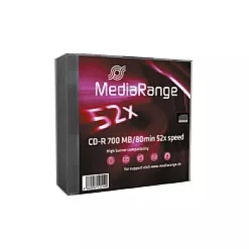 MediaRange MR205 CD-R 700 MB, 80 min, 52x, 10 buc., Slimcase