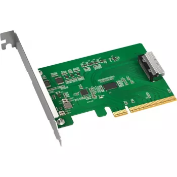 Adaptor ICY DOCK EXLink MB409A5 MCIO 8i (SFF-TA-1016) la PCIe 5.0 x8 cu Redriver