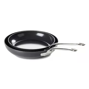 Set tigăi GreenPan Barcelona Pro, 2 piese, 20+28 cm, negru