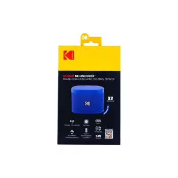 Boxă wireless Kodak SoundBrix Wireless Stack (Backstage Blue), 2 buc.