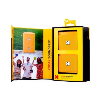 Boxă portabilă wireless Kodak SoundBrix Wireless Stack (Overload Orange), 2 buc.
