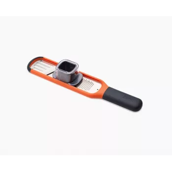 Mini răzătoare și felietor 2 în 1 Joseph Joseph Handi-Grate - portocaliu - oțel inoxidabil