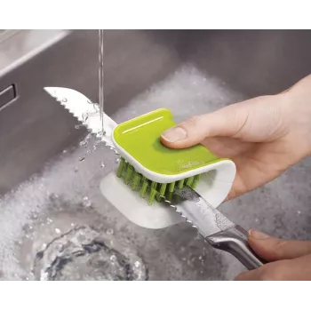 Perie de curățare cuțite și tacâmuri Joseph Joseph BladeBrush verde