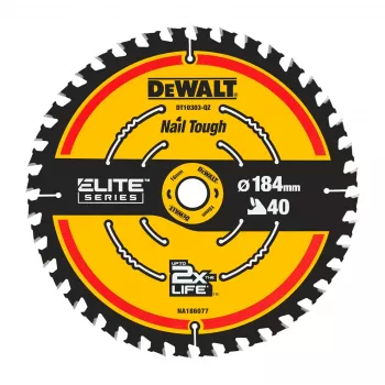 Lamă de ferăstrău circular DEWALT Extreme Framing 184 x 16 mm, 40 de dinți