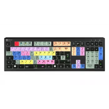 Tastatură Logickeyboard LKB-EDIUS-A2PC-DE Full Size (100%) USB cu switch foarfecă QWERTZ neagră