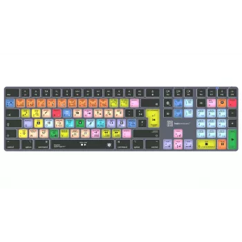 Tastatură LogicKeyboard Apple Logic Pro X2 Titan FR (Mac) - AZERTY francez, cu fir, iluminată