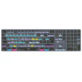 LogicKeyboard DaVinci Resolve 18 Titan SP (Mac) - Tastatură specializată de editare cu iluminare de fundal și hub USB