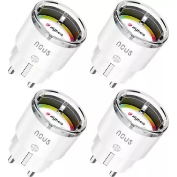 Prize inteligente NOUS A1Z Smart ZigBee, pachet de 4, cu monitorizare energie