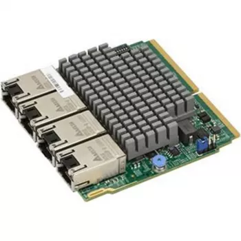 Supermicro AOC-MTG-I4TM-O Placă de rețea Quad-Port 10GbE RJ-45 SIOM